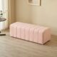 Popular Cream-Colored Home Entryway Shoe-Changing Bench, Cloakroom Long Sofa, Rectangular Bed-End Lambswool Stool