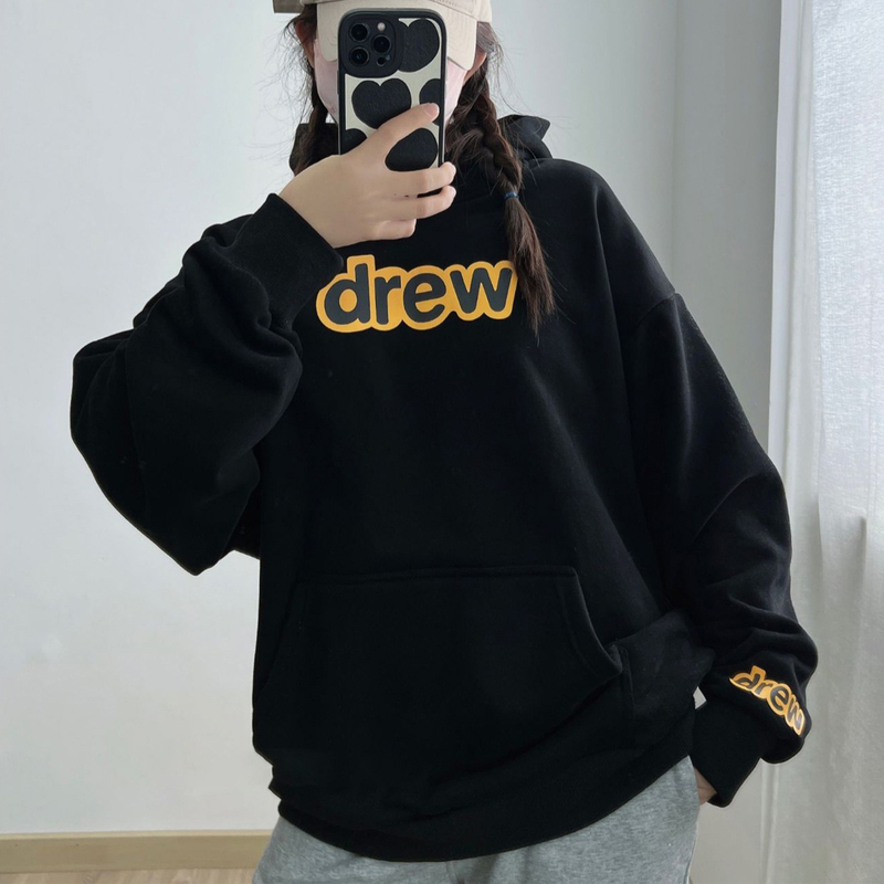 Notinnyc Drew Smiley Bieber Style American Trendy Loose Couple Long-Sleeve Letter Hoodie Sweatshirt Notinnyc Drew Smiley Bieber Style American Trendy Loose Couple Long-Sleeve Letter Hoodie Sweatshirt
