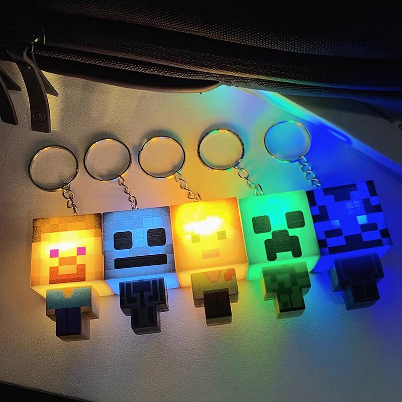 Minecraft Movie Toy Glowing Figure Night Light Keychain Gift Toy Pendant Same as on Xiaohongshu Minecraft Movie Toy Glowing Figure Night Light Keychain Gift Toy Pendant Same as on Xiaohongshu