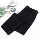 8207 fat girl mm large size casual trousers for women in summer thin nine-point pants 210 catties high waist loose and slim small feet