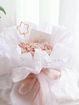 Sydney paper airy strawberry lining flower wrapping paper flower bouquet material waterproof backing paper Korean floral art