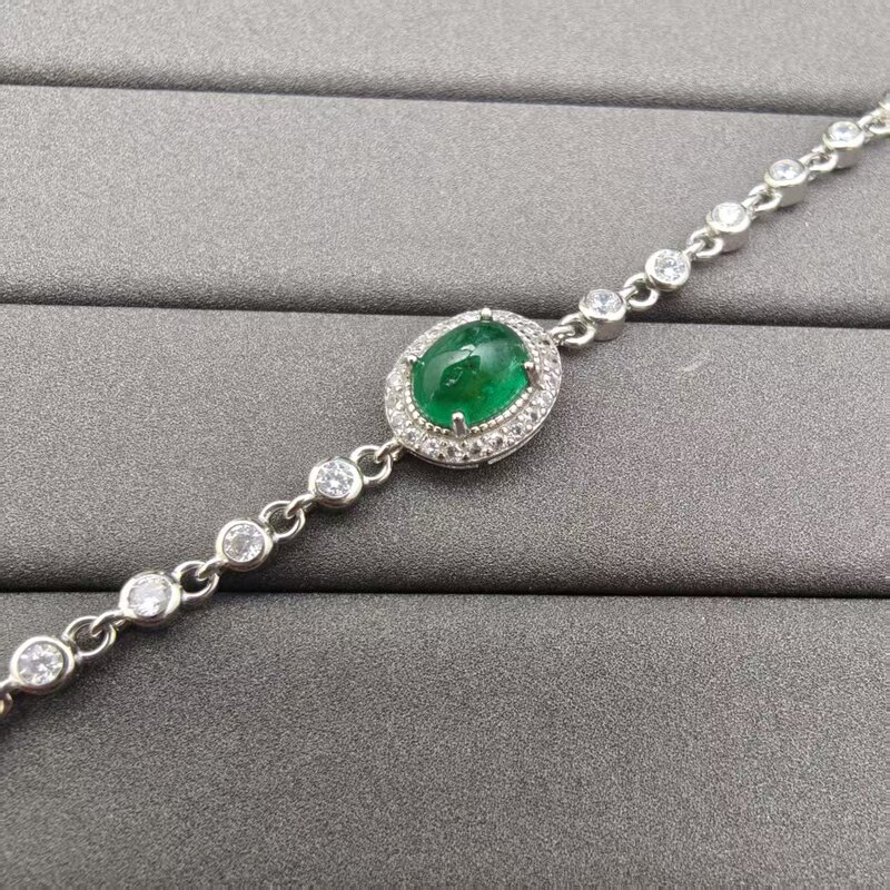 【Jiaojiao Selection】520 Emerald Bracelet 1.7 Carats 【Jiaojiao Selection】520 Emerald Bracelet 1.7 Carats