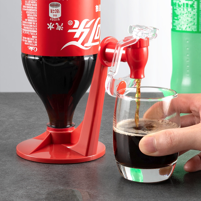 Coke Inverted Water Dispenser, Sprite Large Bottle Beverage Holder, Creative Water Switch Faucet, Mini Water Pump