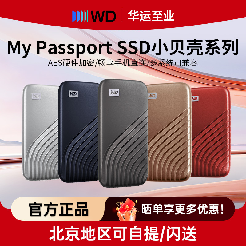Western Digital (Wd) Nvme Mobile Solid-State Drive (Pssd) My Passport Portable 1Tb Ssd