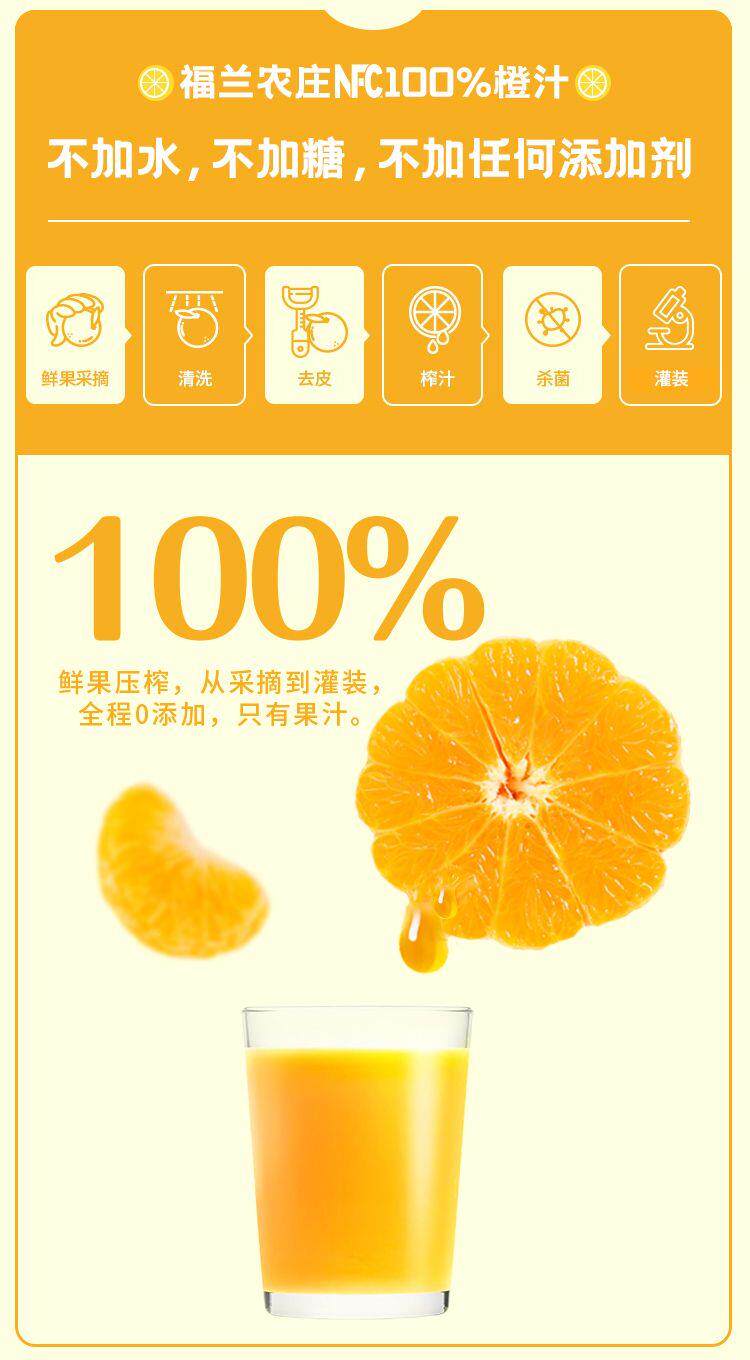 安享好物 安享B级果汁-福兰农庄NFC橙汁  