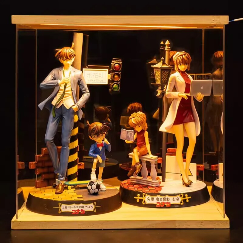 Detective Conan Figure Kudo Shinichi, Mori Ran, Gray Original, and Keid Model Dolls, Birthday Gifts for Boys and Girls