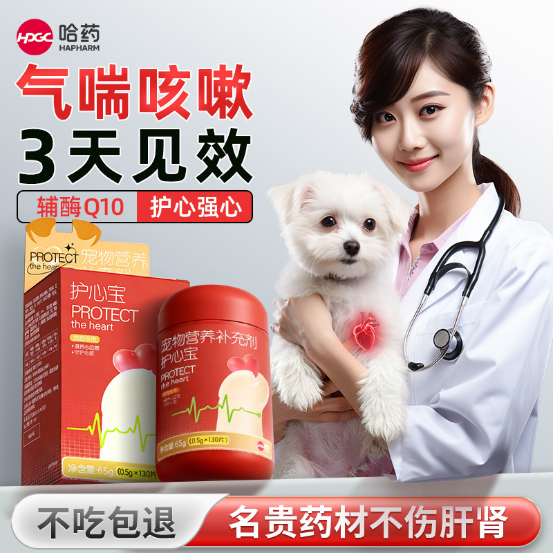 Специальный коэнзим Q10 Harbin medicine для собак, защищающий сердце, витамин в для здоровья домашних животных, при гипертрофии миокарда у маленьких и крупных собак.