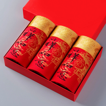 3-piece Fentin pure cotton underwear mens boxer pants this year is a cow mens gift red four-corner shorts