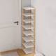 Shoe rack single-row shelf household simple three-dimensional corner triangular doorway extremely narrow corner gap space-saving corner