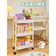 Storage rack, trolley, snacks, mobile storage rack, floor-standing desk, under desk, bedside, living room, kitchen storage rack