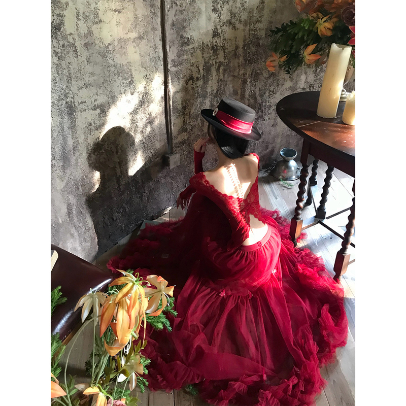 Tingmoon's "Sakura Netting" Palace-Style Heavy-Duty Butterfly Beaded Multi-Layered Mesh Lace Puffy Half-Length Gauze Skirt for Women Tingmoon's "Sakura Netting" Palace-Style Heavy-Duty Butterfly Beaded Multi-Layered Mesh Lace Puffy Half-Length Gauze Skirt for Women