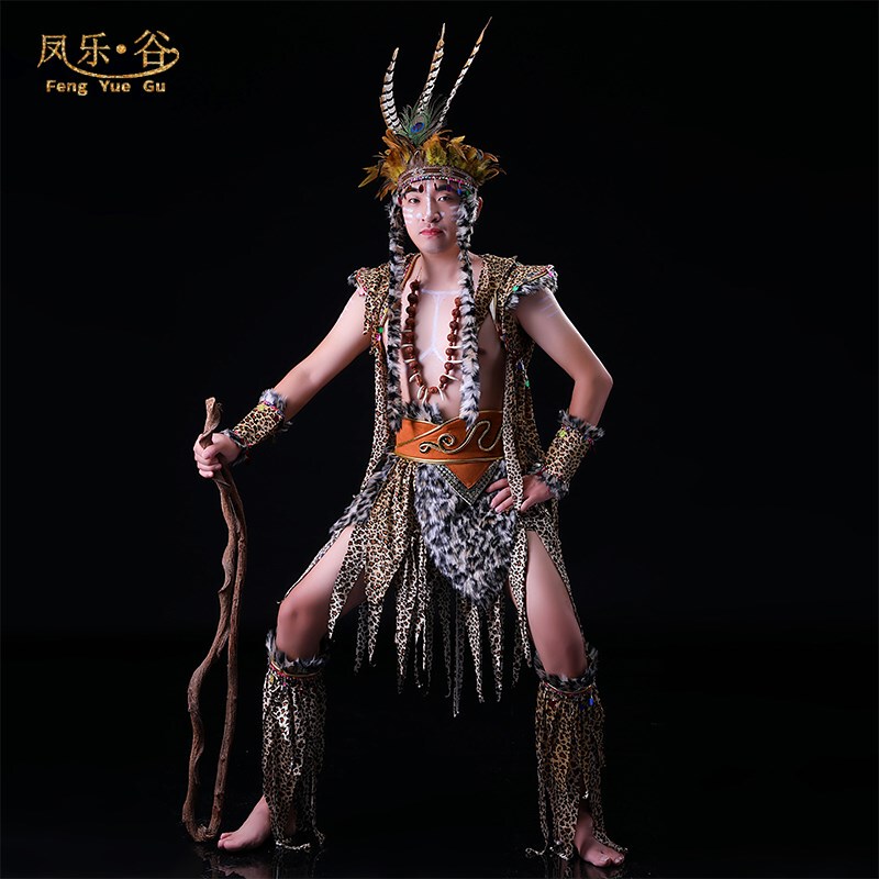Halloween Costumes for Women, Native American Costumes, Primitive Tribal Performance Costumes, African Costumes, Savage Costumes