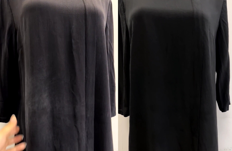 Professional Dry Cleaning Shop Repairs Faded and Discolored Silk Clothes, Repairs and Replenishes Color for Rayon and Acetate Fiber Clothing