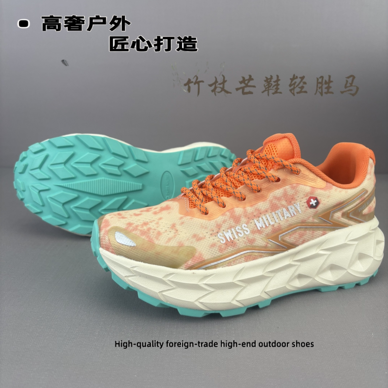 Foreign Trade Outdoor Hiking Shoes for Men and Women, Winter Thick-Soled Cushioning Breathable Sports Shoes, Couple Style, Fashionable Casual Running Shoes