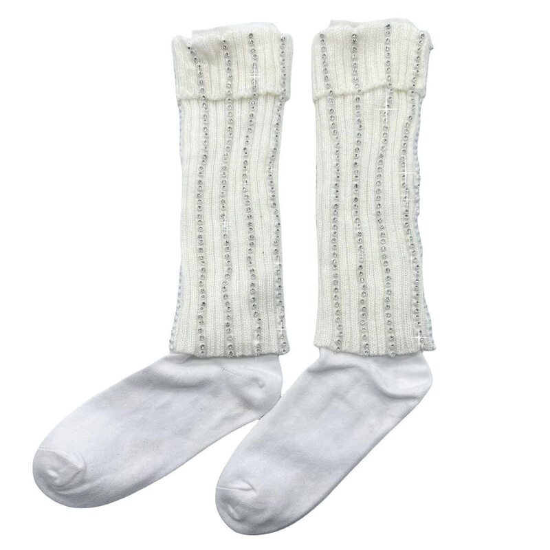 Michael Jackson Style Socks, Crystal Socks, Gloves, Dance School Performance Cosplay Props, Shiny Rhinestone Accessories