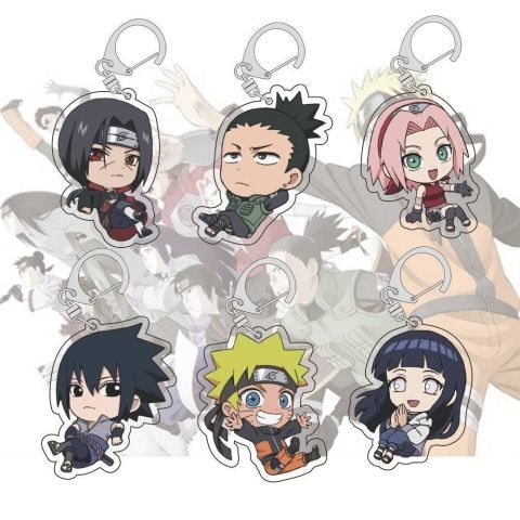 Anime Peripheral High-Quality Acrylic Double-Sided Double-Layer Keychain Naruto Uzumaki Exquisite Pendant Anime Peripheral High-Quality Acrylic Double-Sided Double-Layer Keychain Naruto Uzumaki Exquisite Pendant