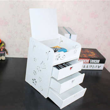 Multi-layer desktop mini small drawer storage box desktop organization storage cabinet small waterproof paintless