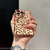 ins High-End Luxury Leopard Print Phone Case Suitable for iPhone 16 Pro, Apple 17, New Model 15 Pro Max, Magnetic 11, Right-Angle 12, Trendy for Women 13, Popular 14 Plus, Internet Celebrity Hot Item 16 Pro Max, Shockproof Cover