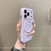 Autumn and Winter Leopard Print Kt Cat Magnetic Stand Suitable for Apple 17 Pro Max Phone Case iPhone 16 Pro Max New Model 13 Liquid Silicone 12 Trendy Girl 11 Internet Celebrity 14 Plus Anti-Drop 15 Pro Max