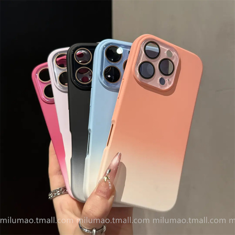 ins Summer Dopamine Liquid Silicone Case for Apple 17 Pro Phone iPhone 15 Pro Max New Gradient 14 Unisex 13 Internet Celebrity 12 Couple Plus Full Coverage 16 Pro Max Shockproof