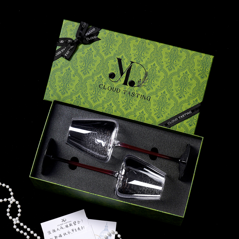 Neichen [Bordeaux] Grape Red Wine Glass, Tall and High-End, Suitable for Wedding Toasts, as a Gift for Newlyweds, Birthdays, or as a Wedding Gift in a Gift Box