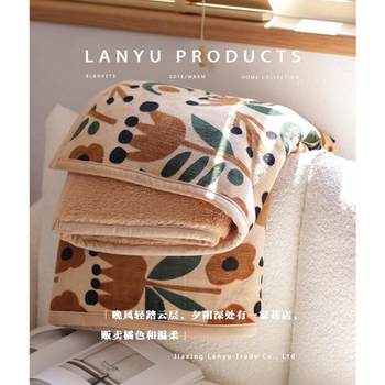 Blankets office nap blankets sofa blankets winter thickened coral velvet blanket towel covered with casual blankets blankets warm