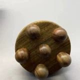 Расческа из натурального зеленого сандалового дерева, расческа для массажа меридиана головы, терапия головы с несколькими зубами, выемка плеч и шеи тела, натуральный зеленый сандал