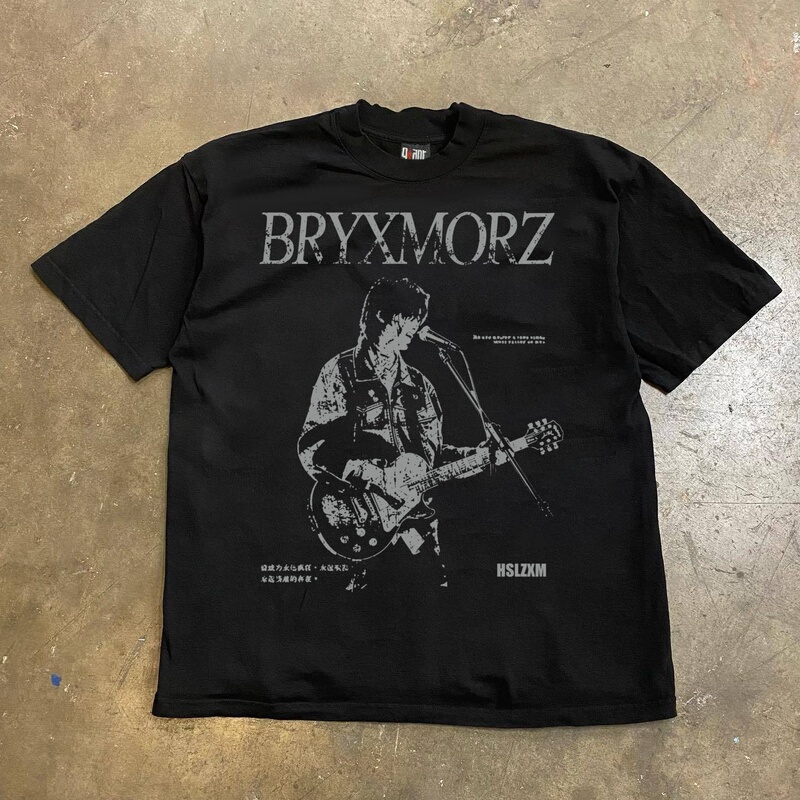 Earn Money to Buy a Sports Car. Pure Cotton 300g American Retro Rock Band Printed Short-Sleeved T-Shirt for Men and Women, Loose Fit Top