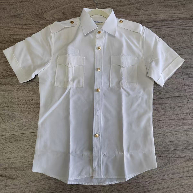 Brand New Summer Short-Sleeve and Long-Sleeve White Shirts with Metal Buttons, Casual Outerwear, Long Shirts, Formal Shirts Brand New Summer Short-Sleeve and Long-Sleeve White Shirts with Metal Buttons, Casual Outerwear, Long Shirts, Formal Shirts