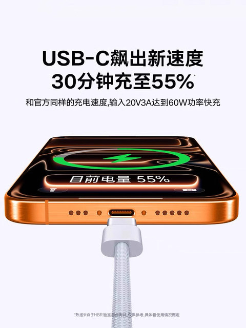 [Official Genuine Product] Suitable for Apple iPhone 17/16/15 Car Data Cable Charger Head USB to Type-C Phone 17 Pro Max Fast Charging Carplay Dedicated Braided Pd Set