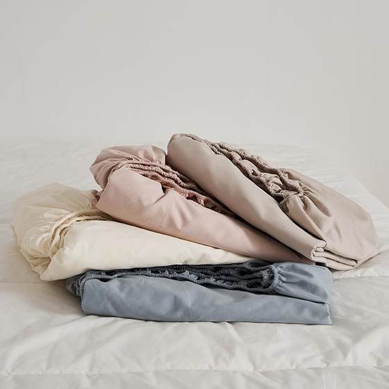 Moryio autumn and winter warmth, simple solid color 100s full cotton thick grinding grinding bed single piece by single bed cover bed
