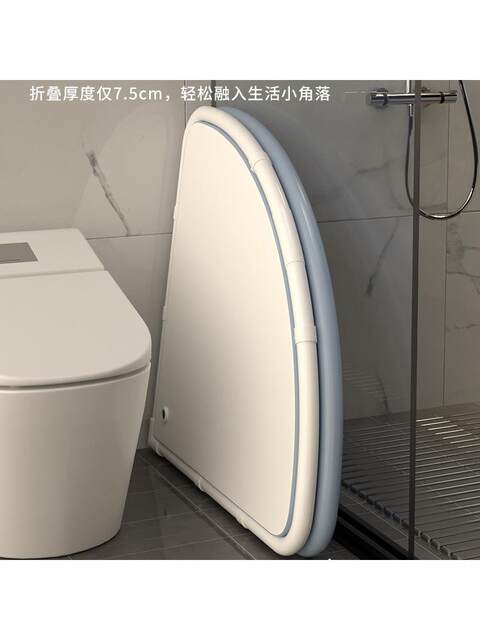 Folding fan-shaped bath bucket for adults, household bath bucket, triangle corner bathtub, adult shower room special