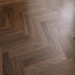 Black walnut new three-layer solid wood covered multi-layer oak herringbone spell fish bone spell For Home floor heating lock floor manufacturers