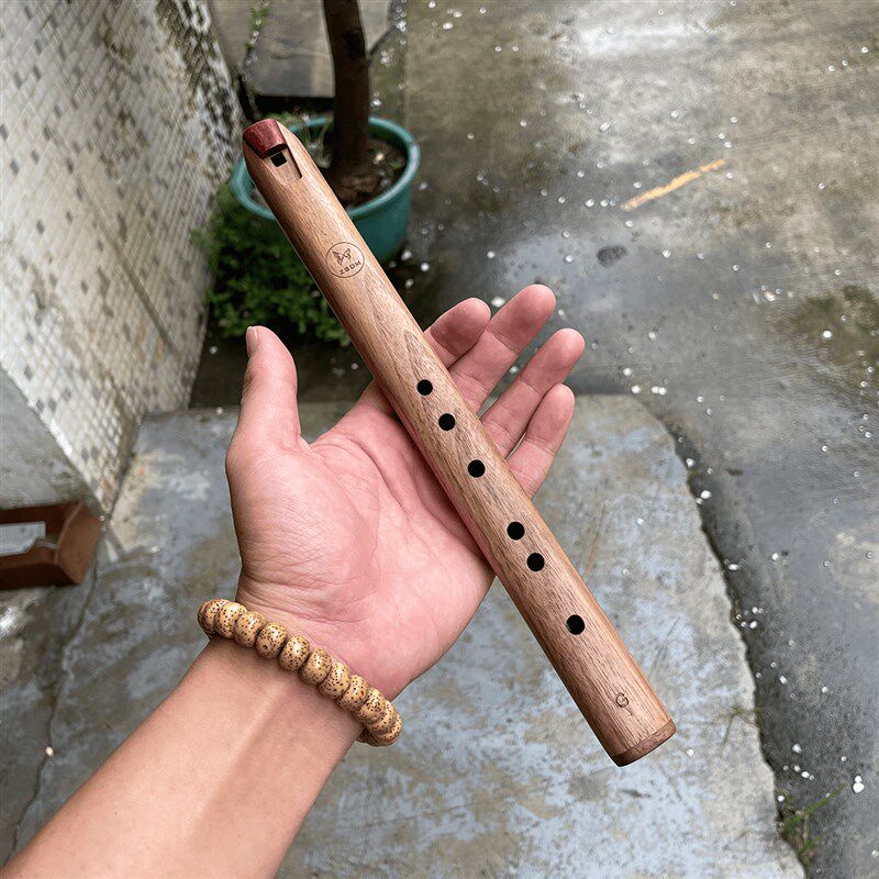 庄生梦蝶/极简主义短笛便携超短竖笛印第安哨笛木制笛子