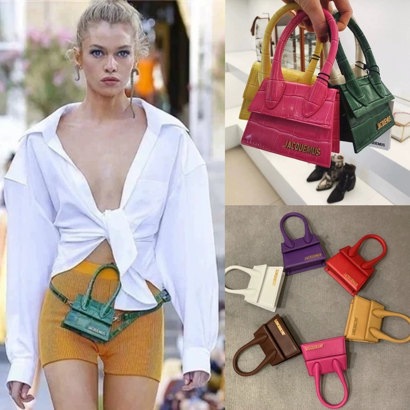 In Stock Jacquemus Tang Yan Same Style Crocodile Pattern Shoulder Bag Niche Runway Bag Crossbody Mini Square Bag In Stock Jacquemus Tang Yan Same Style Crocodile Pattern Shoulder Bag Niche Runway Bag Crossbody Mini Square Bag