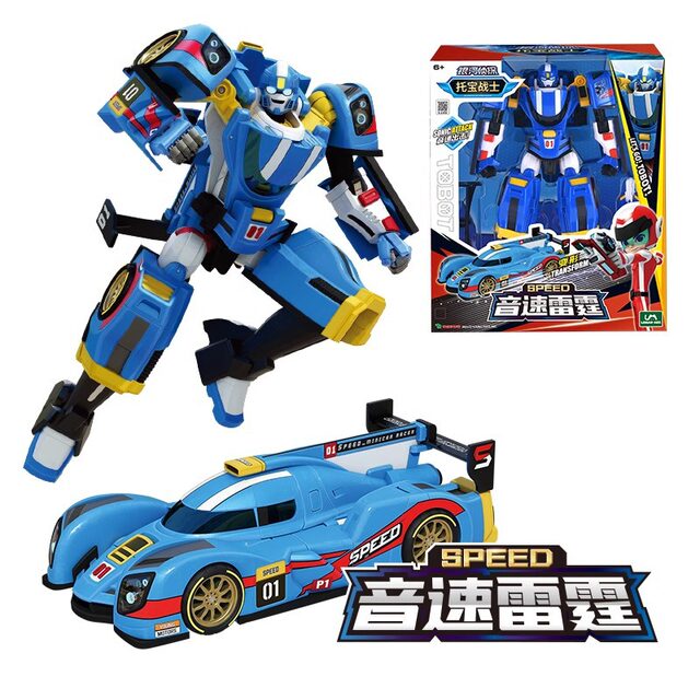 Toobor Warrior Galaxy Detective Star Wars King Transforming Robot Toy Toobor God of War Six-In-One Transformer for Boys