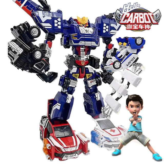 Kabao Car God Storm Heavy-Duty Giant Five-In-One Warrior Car Robot Transforming Kabao King Kong Toy for Children