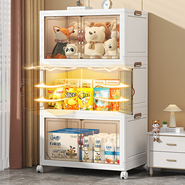 Carefully Selected Plastic Storage Cabinets for Children's Clothes, Snacks, and Toys; Bedroom Wardrobe Storage Cabinets; Multi-Layer Storage Cabinets