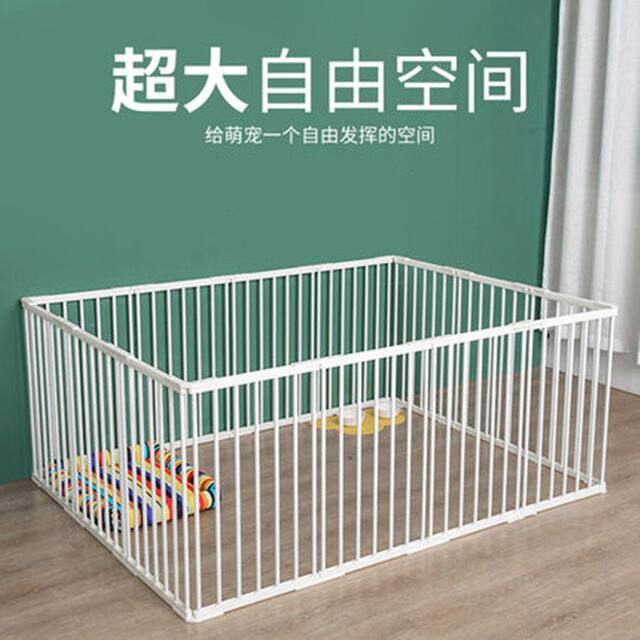 Dog Cage Pet Enclosure for Small and Medium-Sized Dogs, Household Pet Dog Fence, Indoor Isolation Gate, Iron Cage