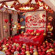 Wedding Room Balloon Decoration Set, Wedding Groom's New Bedroom Decoration, Wedding Garland Package, Complete Set of Wedding Supplies