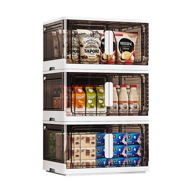 Children's Wardrobe Folding Storage Cabinet Baby Small Wardrobe Baby Toy Snack Cabinet Installation-Free Multi-Layer Storage Cabinet