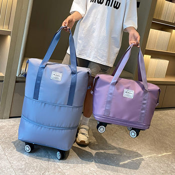 Universal Wheel Travel Bag, Low-Cost Carrier Carry-On Bag, Sports Travel Bag, Luggage Bag with Wheels, Storage Bag, Large Capacity