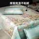 Ice silk mat machine washable bed sheet cool air conditioning mat three-piece set baby mat home folding summer