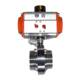 Zhanxude manufacturer produces 621-10 pneumatic sanitary grade external thread butterfly valve 25-219