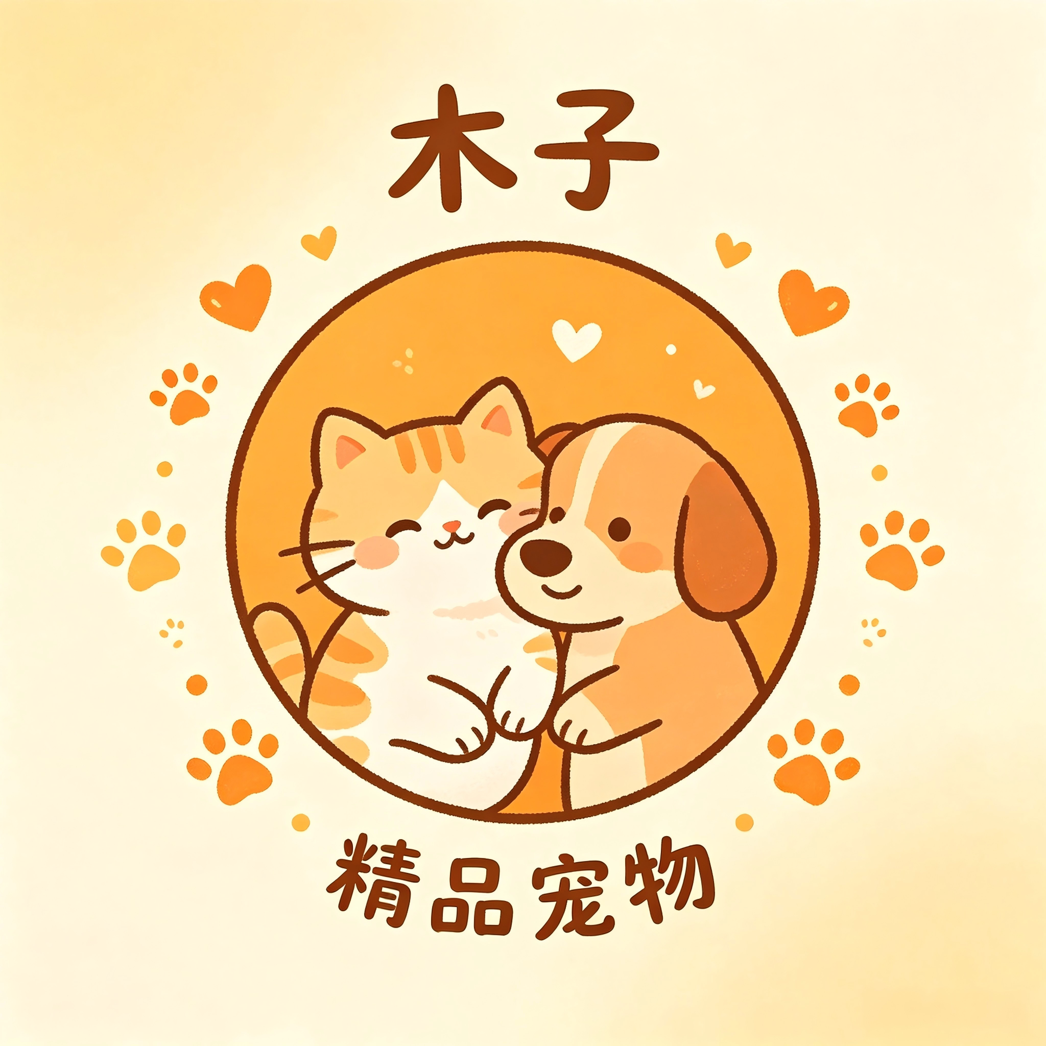 木子精品宠物用品店的LOGO