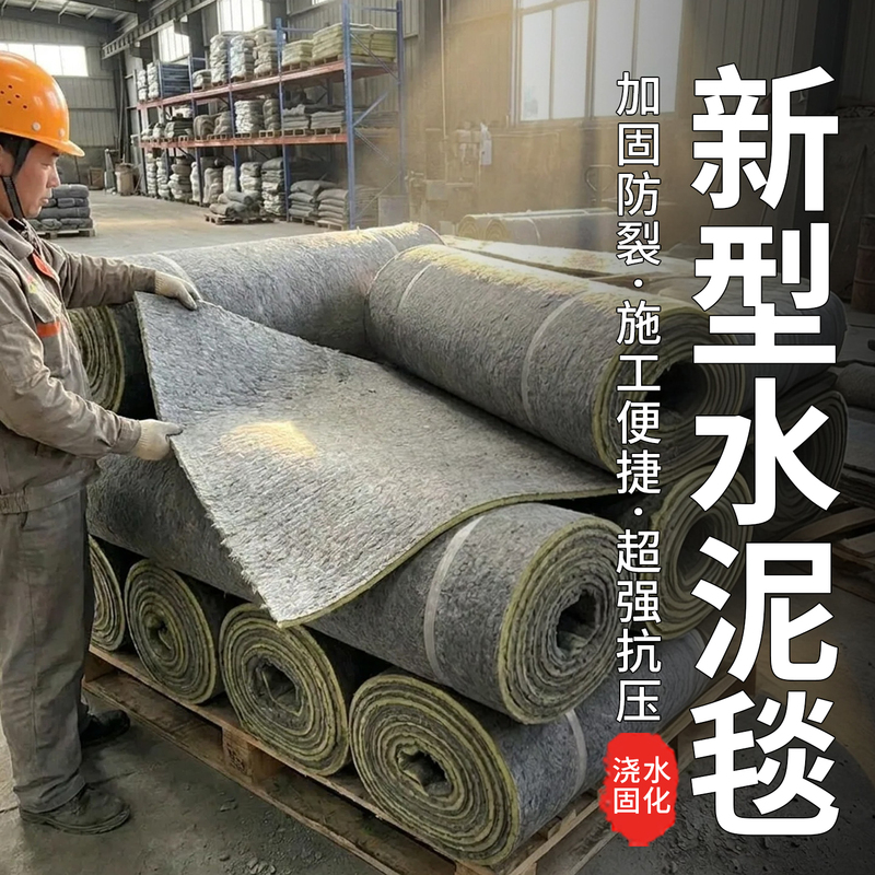 Cement Blanket for Watering and Curing, New Concrete Fish Pond Slope Protection, Paving Maintenance Blanket, Geotextile Road Hardening Blanket