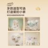 Solid wood hole board entry entrance cat head storage rack dressing mirror custom punch-free wall decoration display rack