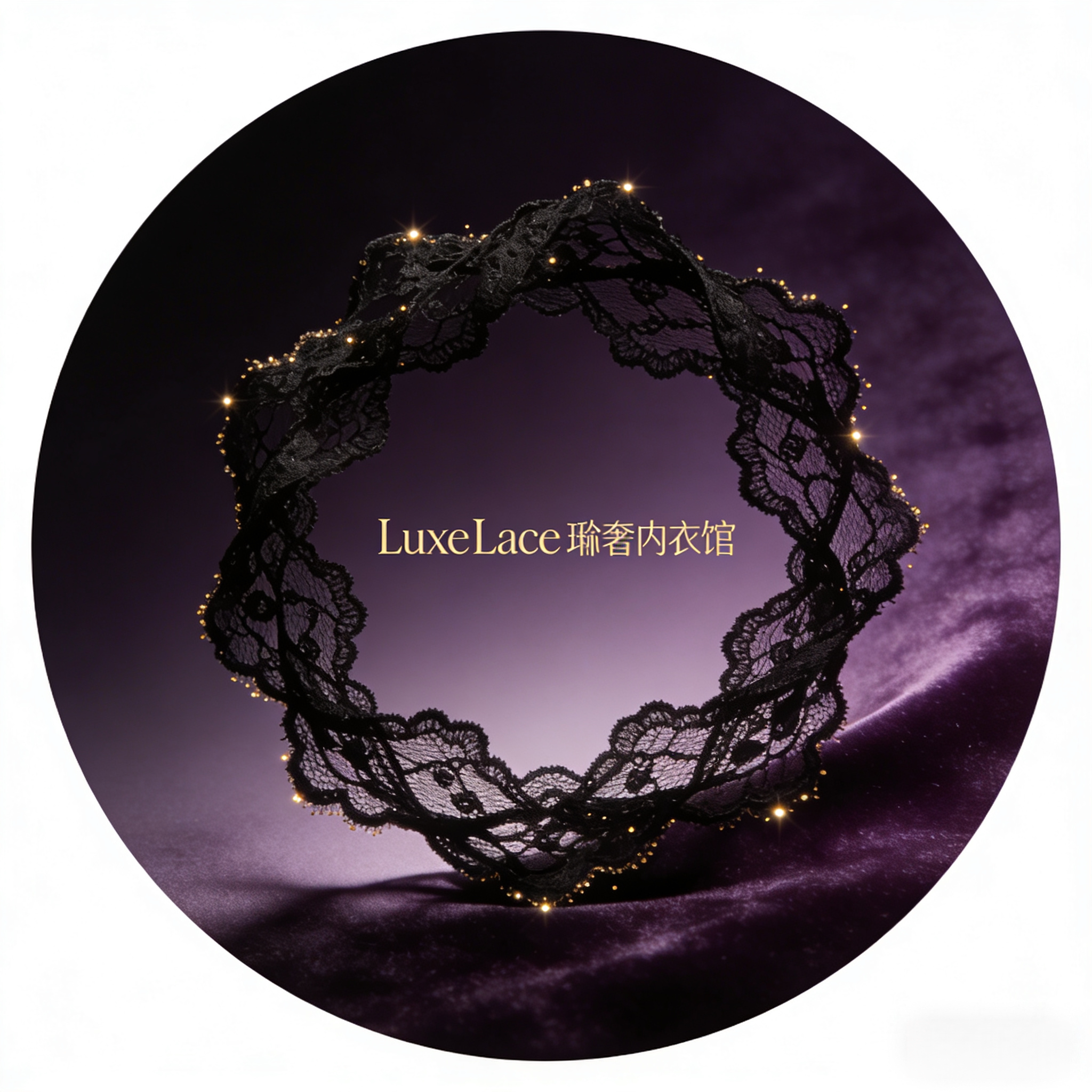 LuxeLace 琉奢内衣馆的LOGO