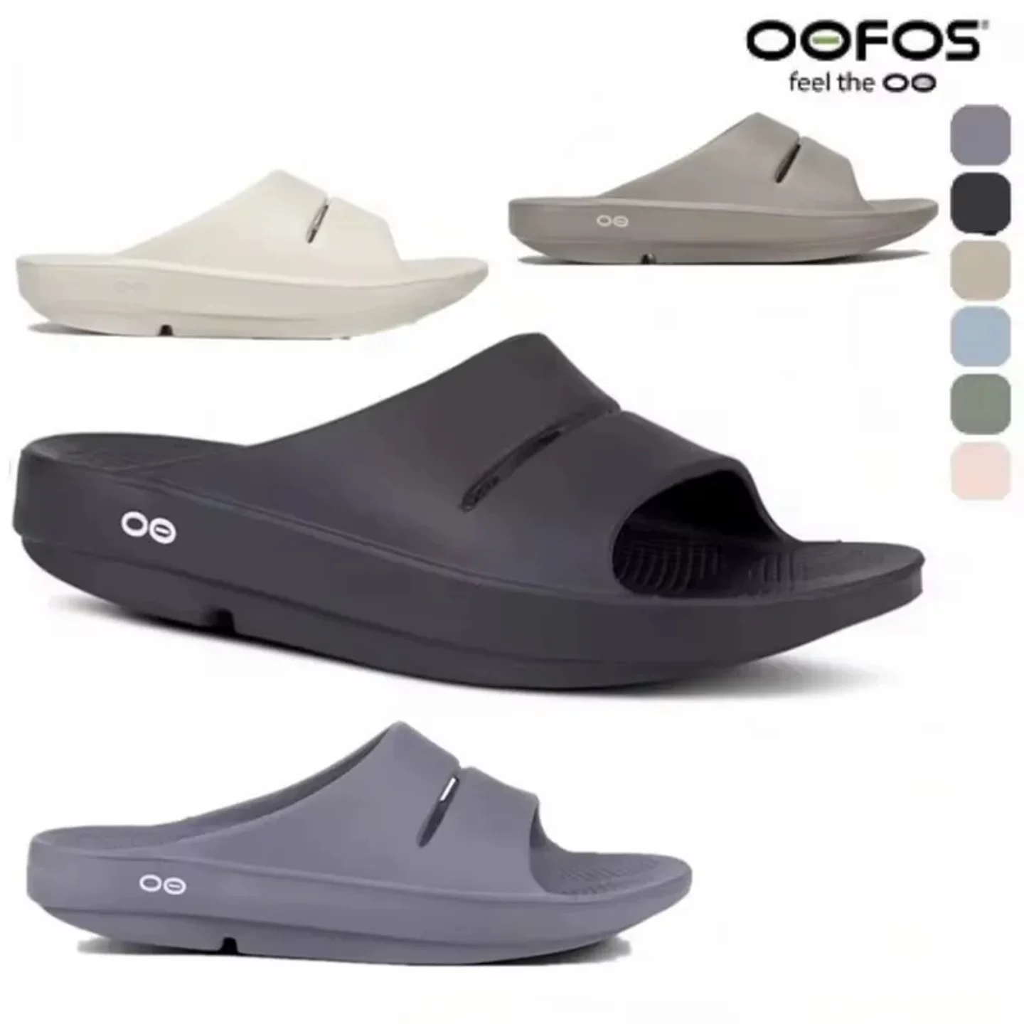 [Сандалии OOFOS NEW - легкая обувь для восстановления, тапочки, мужские]