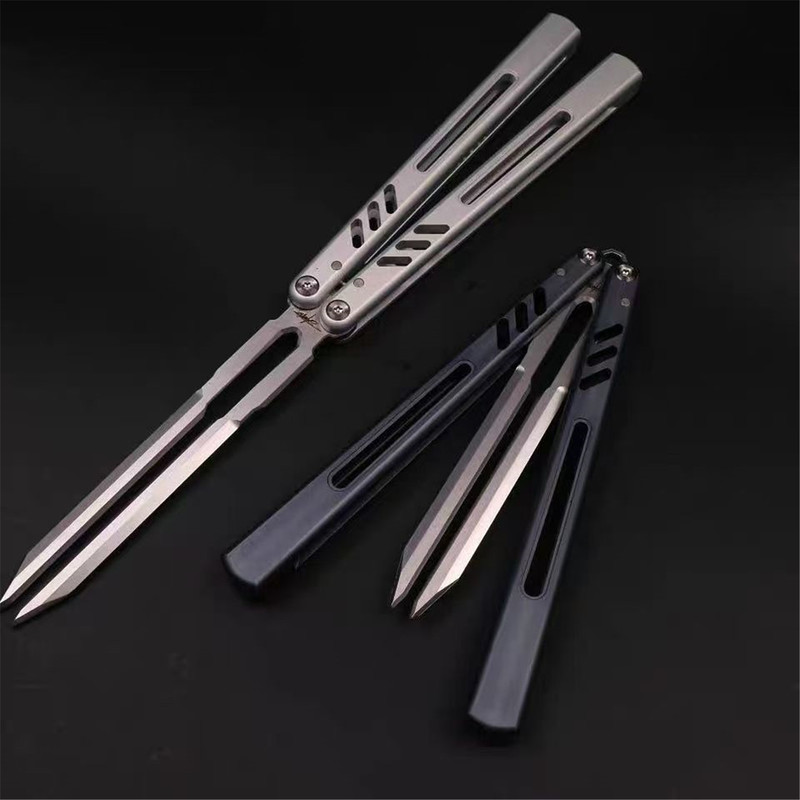8801V3 Tuning Fork Butterfly Style Beginner Practice Knife Fine-Tuning Dual Effective Butterfly Tuning Fork Dummy Blade Unsharpened 8801V3 Tuning Fork Butterfly Style Beginner Practice Knife Fine-Tuning Dual Effective Butterfly Tuning Fork Dummy Blade Unsharpened